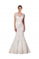 Lace Sweetheart Chapel Train Long Mermaid Ivory Sexy Wedding Dress Derby