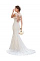 Lace V-Neck Mermaid White Wedding Dress Derby