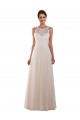 Tulle & Lace High Neck A-Line Ivory Boho Wedding Dress Derby