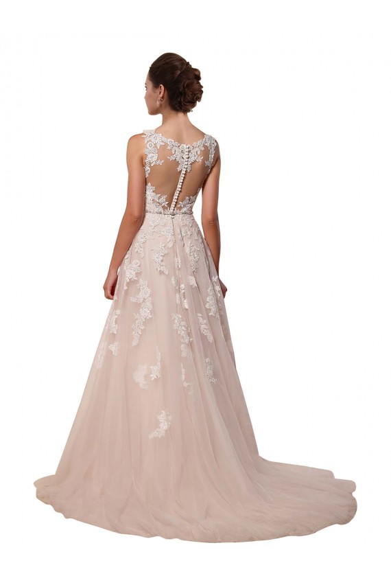 Tulle & Lace Sweetheart A-Line Ivory Wedding Dress Derby