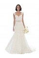 Lace Off the Shoulder Mermaid White Beach Wedding Dress Derby