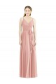 Soft Chiffon V-Neck A-Line Bliss Pink Formal Dress / Bridesmaid Dress Derby