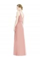 Soft Chiffon V-Neck A-Line Bliss Pink Formal Dress / Bridesmaid Dress Derby