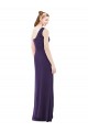 Soft Chiffon One Shoulder A-Line Grape Evening Dress / Bridesmaid Dress Derby