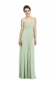 Soft Chiffon Sweetheart A-Line Sage Bridesmaid Dress Derby