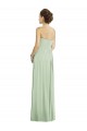 Soft Chiffon Sweetheart A-Line Sage Bridesmaid Dress Derby