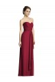 Soft Chiffon Sweetheart A-Line Burgundy Formal Dress / Bridesmaid Dress Derby
