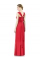 Soft Chiffon Sweetheart A-Line Red Formal Dress / Bridesmaid Dress Derby