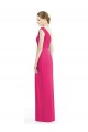 Soft Chiffon One Shoulder Sheath Azalea Bridesmaid Dress Derby
