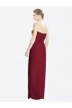 Soft Chiffon Sweetheart Sheath Burgundy Bridesmaid Dress Derby