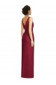 Soft Chiffon V-Neck V-Back Sheath Frost Bridesmaid Dress Derby