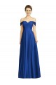 Soft Chiffon Sweetheart A-Line Royal Blue Semi Formal Evening Dress / Bridesmaid Dress Derby