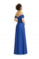 Soft Chiffon Sweetheart A-Line Royal Blue Semi Formal Evening Dress / Bridesmaid Dress Derby