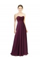 Chiffon Sweetheart A-Line Grape Bridesmaid Dress Derby