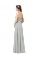 Soft Chiffon Sweetheart A-Line Silver Bridesmaid Dresses Derby