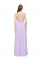 Soft Chiffon Strapless A-Line Lilac Evening Dress / Bridesmaid Dress Derby