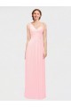 Soft Chiffon Sweetheart A-Line Pink Bridesmaid Dress Derby