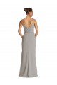 Soft Chiffon Sweetheart Sheath Silver Bridesmaid Dress Derby