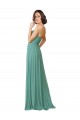 Soft Chiffon Sweetheart A-Line Icelandic Silver Bridesmaid Dress Derby