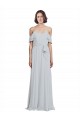Soft Chiffon Spaghetti Straps A-Line Frost Formal Dress / Bridesmaid Dress Derby
