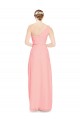 Soft Chiffon Sweetheart A-Line Salmon Bridal Party Dress Derby