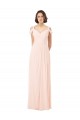 Chiffon Sweetheart Keyhole Back A-Line Pink Bridesmaid Dress / Evening Dress Derby