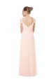 Chiffon Sweetheart Keyhole Back A-Line Pink Bridesmaid Dress / Evening Dress Derby