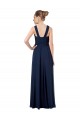 Chiffon Sweetheart V-Back A-Line Dark Navy Bridesmaid Dress Derby