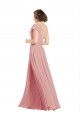 Chiffon One Shoulder A-Line Bliss Pink Bridesmaid Dress / Evening Dress Derby