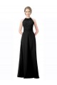 Chiffon Sweetheart A-Line Black Formal Dress / Bridesmaid Dress Derby