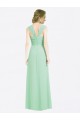 Soft Chiffon Sweetheart V-Back A-Line Mint Green Bridesmaid Dress Derby