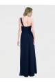 Soft Chiffon Sweetheart Low Back A-Line Dark Navy Bridesmaid Dress / Formal Dress Derby