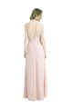 Soft Chiffon One Shoulder A-Line Red Bridesmaid Dress Derby