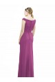 Soft Chiffon High Neck Mermaid Wild Berry Bridesmaid Dress Derby