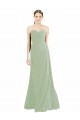 Soft Chiffon Sweetheart A-Line Smoke Green Bridesmaid Dress Derby