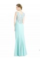 Soft Chiffon & Lace V-Neck Mermaid Waterfall Bridesmaid Dress Derby