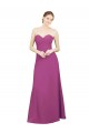 Soft Chiffon Sweetheart Low Back A-Line Wild Berry Bridesmaid Dress Derby