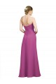 Soft Chiffon Sweetheart Low Back A-Line Wild Berry Bridesmaid Dress Derby