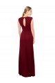 Soft Chiffon High Neck Keyhole Back Mermaid Burgundy Prom Dress / Bridesmaid Dress Derby