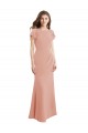 Soft Chiffon High Neck Low Back Mermaid Bliss Pink Prom Dress / Bridesmaid Dress Derby