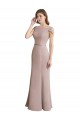 Soft Chiffon & Lace High Neck Mermaid Formal Dress / Bridesmaid Dress Derby