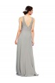 Soft Chiffon Sweetheart A-Line Silver Bridesmaid Dress Derby
