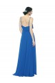 Soft Chiffon Spaghetti Straps A-Line Royalty Bridesmaid Dress Derby