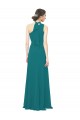 Soft Chiffon One Shoulder A-Line Hunter Bridesmaid Dress Derby