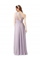 Chiffon One Shoulder A-Line Grape Bridesmaid Dress Derby