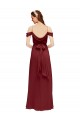 Soft Chiffon Sweetheart Sheath Burgundy Formal Dress / Bridesmaid Dress Derby