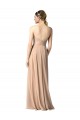 Soft Chiffon Strapless Open Back A-Line Dark Navy Evening Dress / Bridesmaid Dress Derby