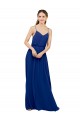 Chiffon Sweetheart A-Line Royal Blue Bridesmaid Dress / Evening Dress Derby
