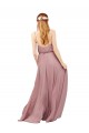 Chiffon Sweetheart A-Line Royal Blue Bridesmaid Dress / Evening Dress Derby