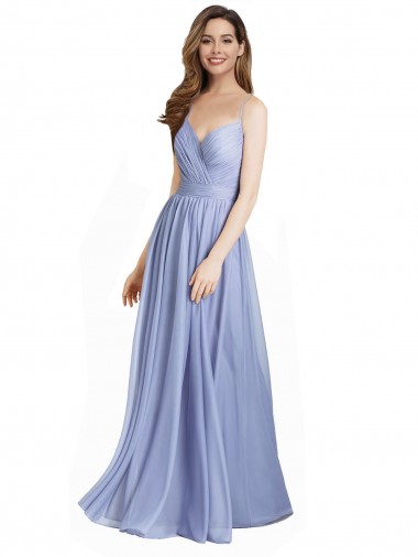 Chiffon & Lace Sweetheart Open Back A-Line Bridesmaid Dress / Evening Dress Derby